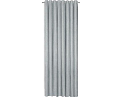 Vorhang mit Universalband Kingston grau 135x280 cm Gardine aus Stoff mit Faltenbandaufhängung