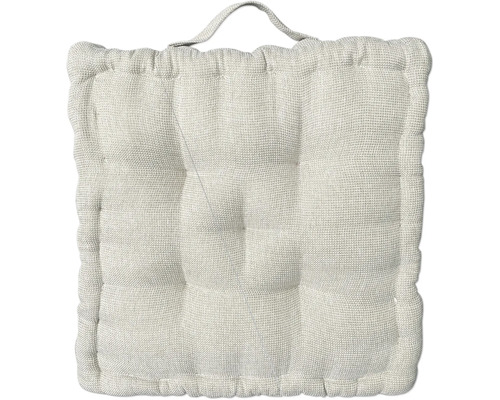 Coussin d'assise Jerry beige 40x40 cm Coussin de siège carré avec poignée