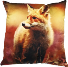 Coussin décoratif avec motif de renard
