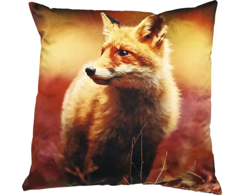 Coussin décoratif Renard 45x45 cm Coussin décoratif avec motif de renard