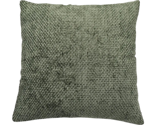 Coussin Soft vert 45x45 cm Coussin décoratif carré avec texture tissée