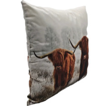 Coussin décoratif avec motif de vache Highland
