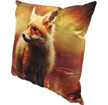 Coussin avec motif de renard