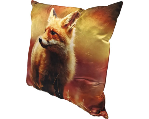 Coussin avec motif de renard