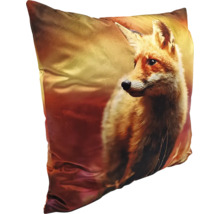 Coussin avec motif de renard