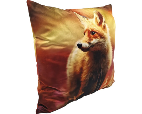 Coussin avec motif de renard