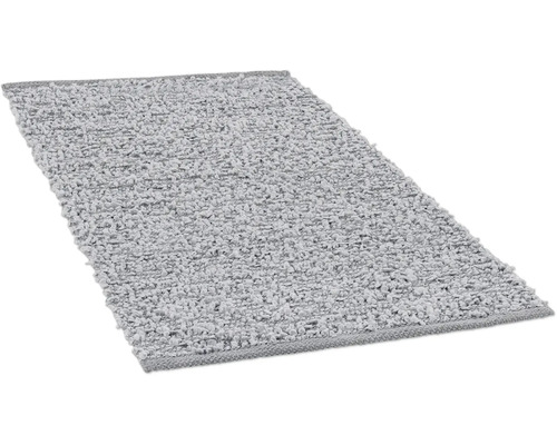 Grauer Badteppich mit Textur