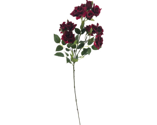 Künstliche Rose mit Blättern