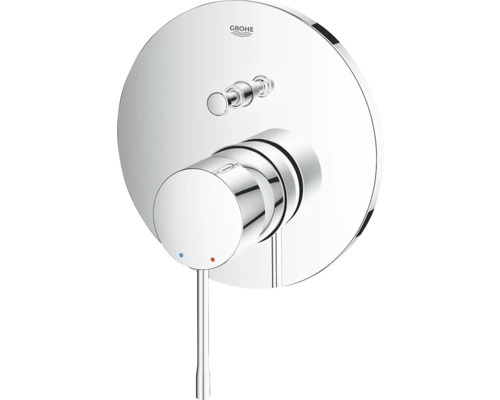 Logo Grohe sur une robinetterie pour douche ou baignoire