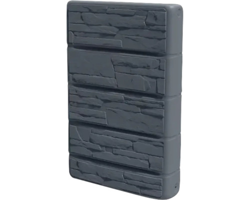 Citerne à eau de pluie réservoir d'eau de pluie Waterform 400 l anthracite Récupérateur d''eau de pluie aspect pierre