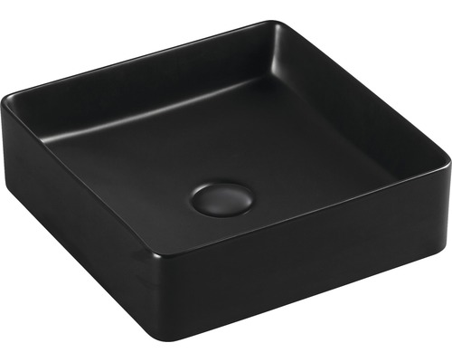 Aufsatzwaschbecken Sanotechnik 40,5x40,5 cm schwarz