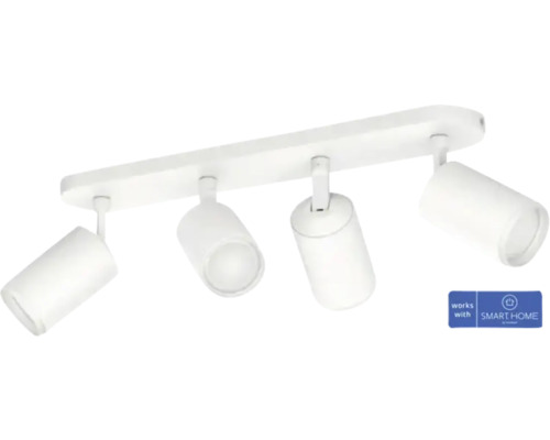 Philips Hue Deckenlampe Fugato 4 x GU10 4,2 W schwarz