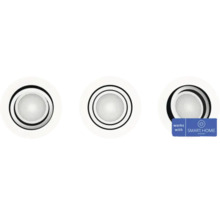 Trois spots encastrables LED