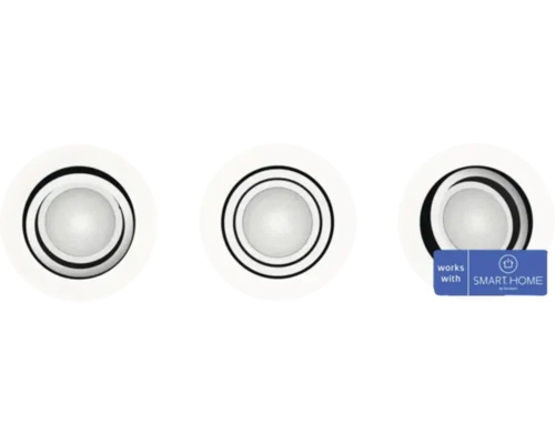 Philips Hue Einbauspot Milliskin 3 x GU10 4,2 W weiss