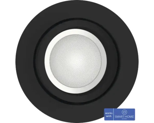 Spot encastré Philips Hue Centura 1 x GU10 4,2 W noir