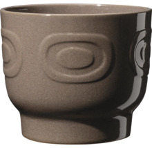 Pot de fleurs en céramique avec motif en relief