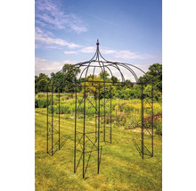 Pavillon de jardin en métal noir
