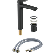 Robinet de lavabo avec matériel de fixation et flexibles de raccordement inclus