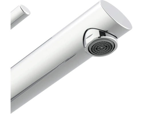 Detailaufnahme einer glänzenden Armatur