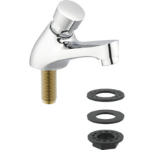 Wasserhahn aus Chrom mit Befestigungsmaterial