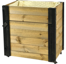 Holz Pflanzkasten mit Rollen