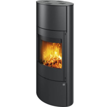 Holzofen mit brennendem Holz