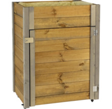 Holzpflanzkasten mit Rädern