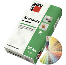 Baumit Kratzputz 4 mm Sack mit Farbfächer