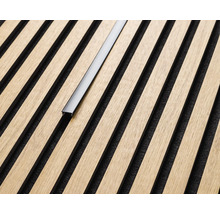 Panneau en bois avec feutre acoustique et profilé
