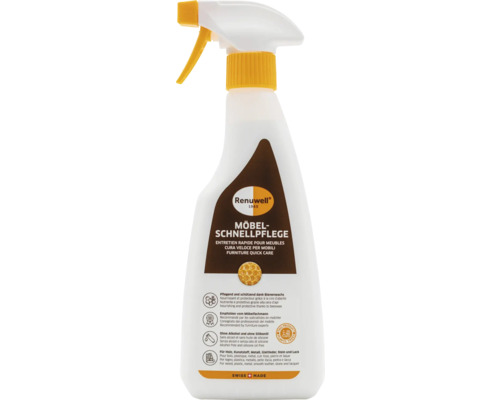 Renuwell Möbel Schnellpflege mit Bienenwachs im Sprühkopf