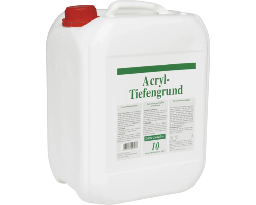 Acryl Tiefengrund in einem 10 Liter Behälter für Innen- und Aussenbereiche