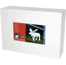 Verpackung einer LED-Leuchtfigur Elch für den Aussenbereich
