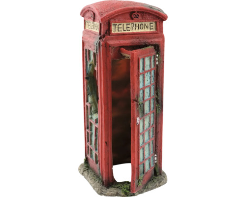 Dekorative Telefonzelle für Aquarien