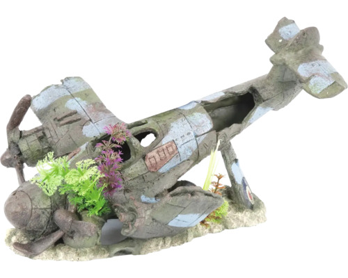 Épave d''avion comme décoration pour aquariums