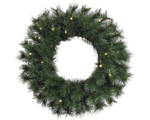 Couronne de Noël avec éclairage