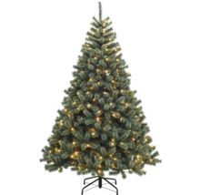 Sapin de Noël artificiel avec éclairage intégré sur un socle