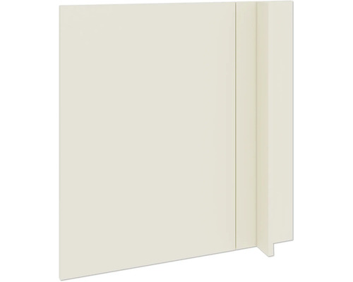 PICCANTE Smart Front Eckunterschrank 100 cm 1 Drehtür sandbeige seidenmatt mit Dickkante "AG" Küchenschrank-Seitenwand