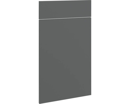 PICCANTE Smart Frontenset Unterschrank 40 cm 1 Drehtür und 1 Schubkastenblende anthrazit matt mit Dickkante "Y" Küchenschrankfront