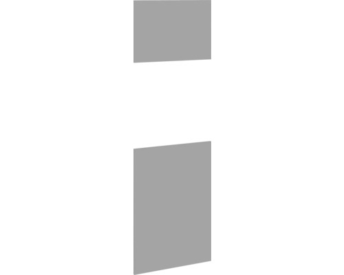 PICCANTE Smart Set de façade armoire haute pour four et réfrigérateur 2 portes pivotantes gris basalte mat avec bord épais « AS » Meuble