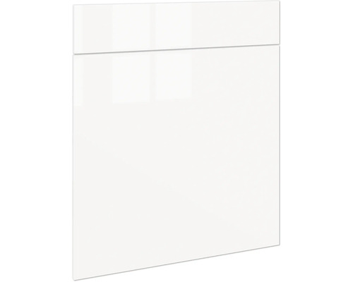 PICCANTE Smart Frontenset Unterschrank 60 cm 1 Drehtür und 1 Schubkastenblende weiss hochglanz foliert "AA" Küchenschrankfront mit glänzender Oberfläche