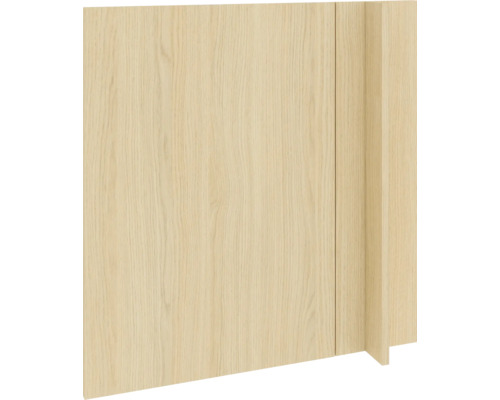 PICCANTE Smart Front Eckunterschrank 100 cm 1 Drehtür Eiche hell Nachbildung mit Dickkante "AG" Holzschranktür aus hellem Holz