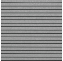 Betonzaun-Element mit horizontaler Rillenstruktur