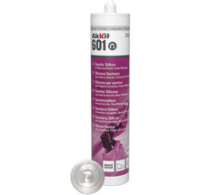 Akkit 601 Silicone Sanitaire pour bain et douche, Couleur Gris Argent