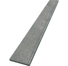 Barre plate en acier gris
