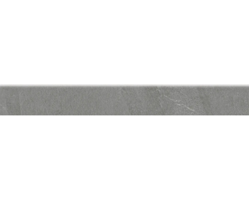 Carrelage pour plinthe MIRAVA NARVIK silver LxLxE 7.5x60x0.85 cm Carreau de sol gris