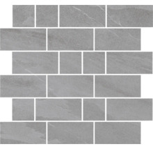 Graue Mosaikfliesen aus Steinzeug