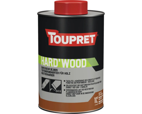Toupret Holzhärter Hard'Wood 1 l Toupret Hard Wood Tiefengrundhärter für Holz in einer 1 Liter Dose