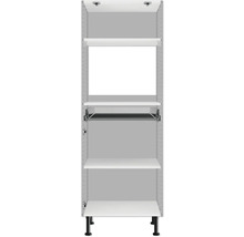 Système d'étagères avec plusieurs tablettes et pieds réglables en hauteur