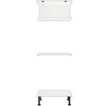 Ensemble de meubles de salle de bains comprenant un meuble sous-lavabo, un lavabo et une étagère