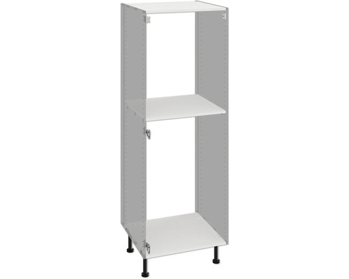 PICCANTE Smart Bodenpaket zu Midischrankkorpus für Kühlschrank und Backofen weiss zerlegt "Nr. 40" Küchenschrank mit einer Ablage und Füssen